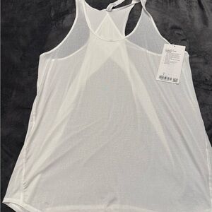 NWT LULULEMON Essential Tank Pleated White Racerback Tank Top